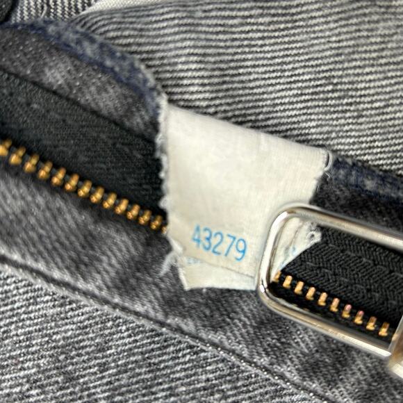 Vintage Lee Riders Mom Jean Union Made Washed Gray Denim 27x30 Size 9 Med 80s - Picture 11 of 11